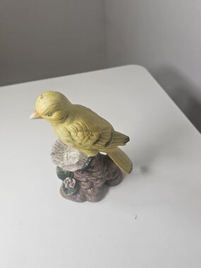Yellow Decorative Bird Figurine